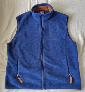 Patagonia 플리스 베스트 남성용 XL 블루