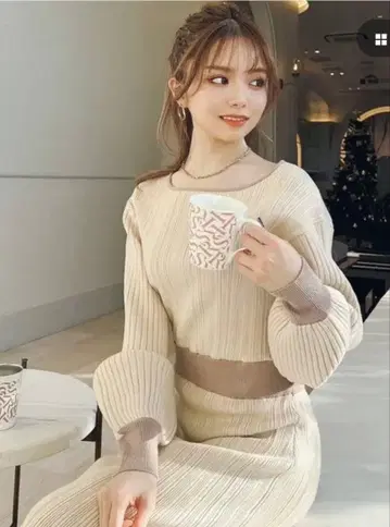 RESEXXY 도킹 타이트 니트 원피스