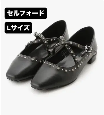 뤼탕 비쥬 스터드 크로스 벨트 플랫슈즈 CWGS251513