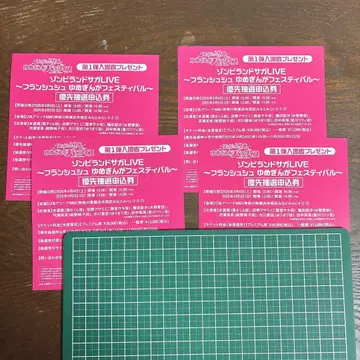 좀비랜드 사가 우선 추첨 응모권 4매 세트