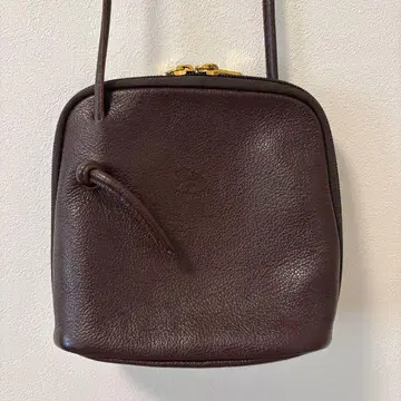 [ 기간 한정 가격 인하 중 ] 일비종떼 가죽 숄더백 짙은 갈색