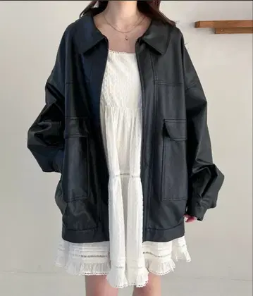 Heather big 블루종