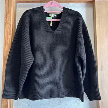 23구 MY STANDARD V넥 스웨터 사이즈 46 다크 브라운