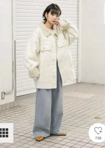 [ 새상품급 ] KBF 오버 사이즈 보아 자켓 24AW