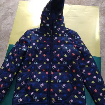 러프 충전솜 별 패턴 후드 부착 점퍼