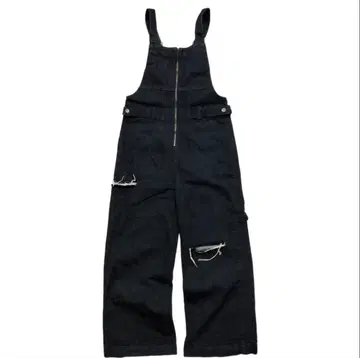 JEANASIS 지나시스 오버롤 데님 프론트 지퍼