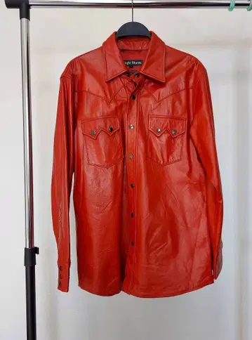 정글 스톰 가죽 자켓 L 레드