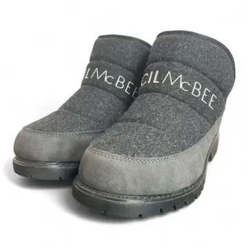 CECIL McBEE 숏부츠 25cm 블랙 보아 방한