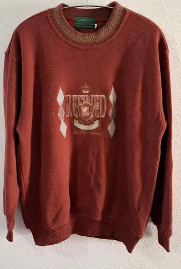 레어 [ Craft movie ] REFINED 로고 자수 빨간색 맨투맨