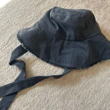 그레이 프린지 엣지 버킷 햇 for/c