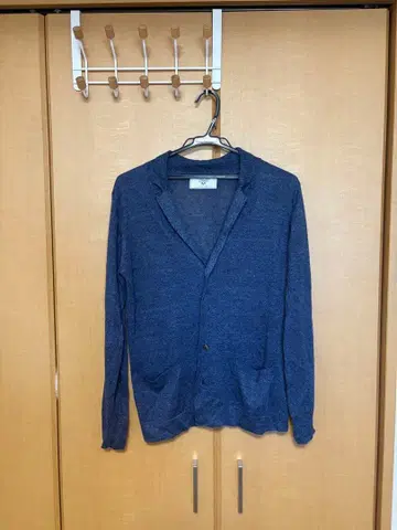 네이비 린넨 가디건 S 사이즈