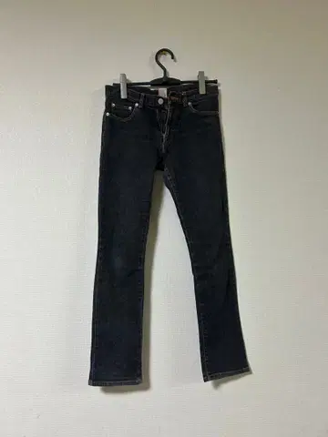 X-Girl 다크 블루 스트레이트 데님