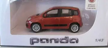 레어 FIAT 정품 딜러 판매 1/43 FIAT 팬더 오렌지 메탈