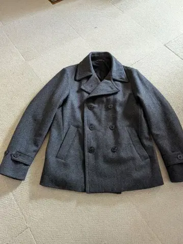 GLOBAL WORK 그레이 더블 브레스트 코트 L 사이즈