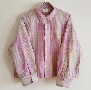 [ Ungrid ] 린넨 혼방 체크 셔츠 (새상품급)