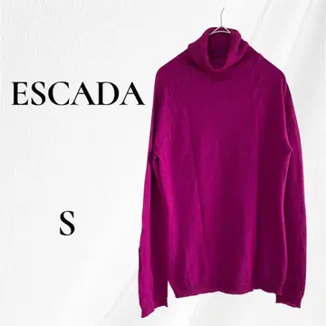 에스카다 ESCADA 터틀넥 니트 스웨터 긴팔 S 퍼플