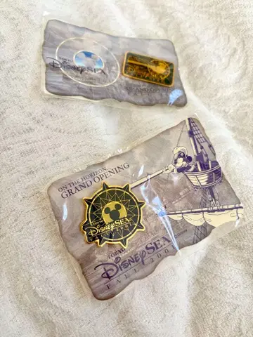 도쿄 디즈니 씨 그랜드 오프닝 핀 배지 3개 세트