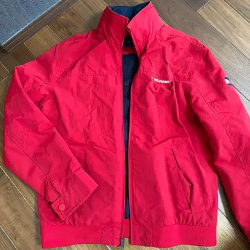 TOMMY HILFIGER 레드 나일론 자켓