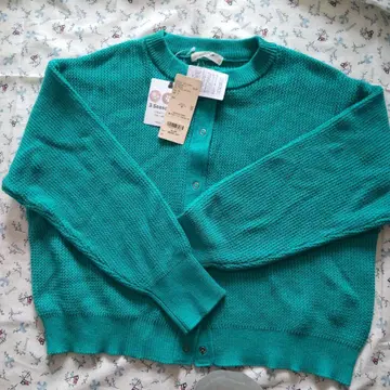 studio CLIP 터콰이즈 가디건