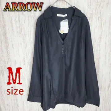 새상품 [애로우] 블라우스 심플 캐주얼 페미닌 빅 루즈 모임