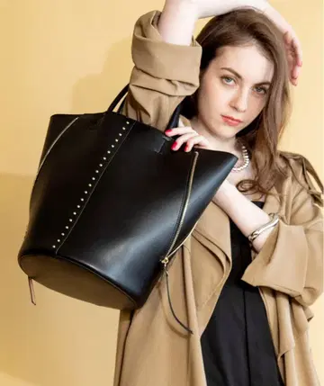 styiro 2WAY 스터드 버킷 토트백/숄더 포함