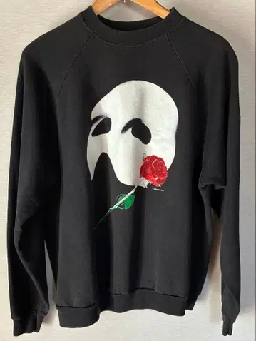 90s 오페라의 유령 맨투맨 XL Hanes 블랙 USA제