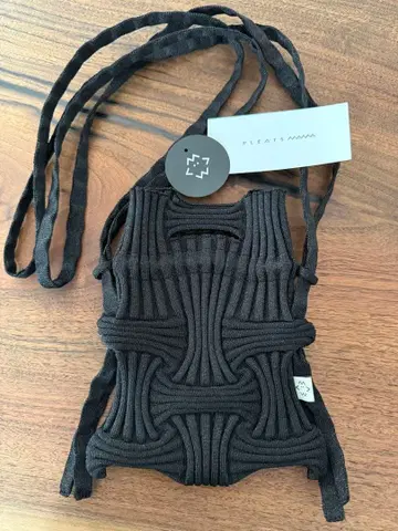 플리츠마마 PLEATSMAMA 미니 크로스 백 글리터 블랙