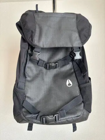 블랙 롤탑 백팩