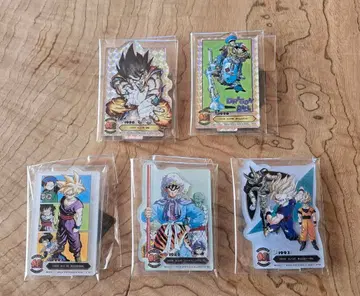 드래곤볼 아크릴 스탠드 5개 세트 (내 홀로그램 가공 2개)