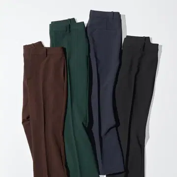 스마트 플레어 팬츠 / 긴 길이 다크 브라운 스마트 플레어 팬츠 긴 길이