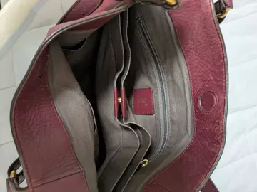 SAZABY 버건디 가죽 숄더백