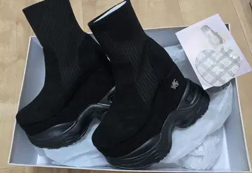 미셸 마카롱 삭스라이크 통굽 부츠 M 사이즈