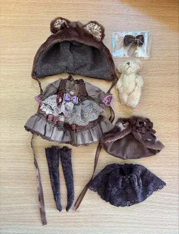 하르모니아 블루 작가님 곰돌이 드레스