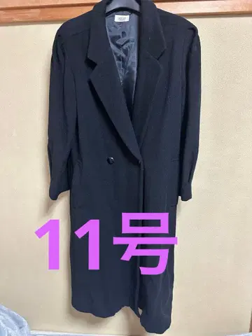 모 캐시미어 혼방 롱 코트