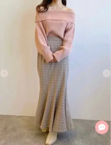 COCODEAL 코코딜 체크 머메이드 스커트