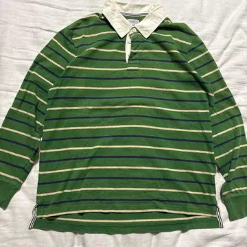 랜즈 엔드 라거 셔츠 그린 L 42-44