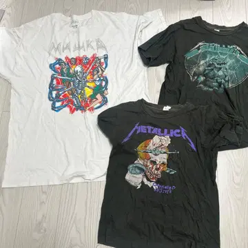 MALIKA & Metallica 티셔츠 3개 세트