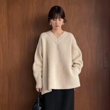 택 포함 CLANE 넥워머 포함 니트