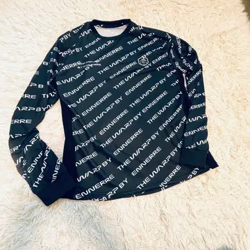 ENNERRE 로고 프린트 긴팔 셔츠 남성용 M