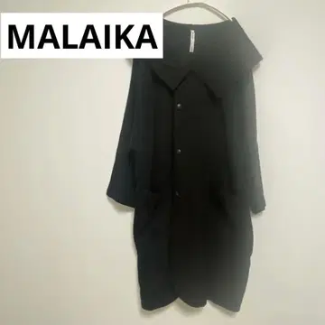 마라이카 옷깃이 귀여운 코트 블랙