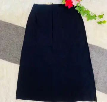 택 포함 데프레 스커트 여성용 네이비
