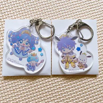 신비한 별의 쌍둥이 공주 산리오 아크릴 키링 레인 셰이드