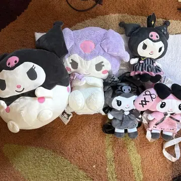 쿠로미 마이멜로디 봉제 인형 백팩 세트