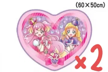 2개 세트 원더풀 프리큐어 다이컷 매트 하트