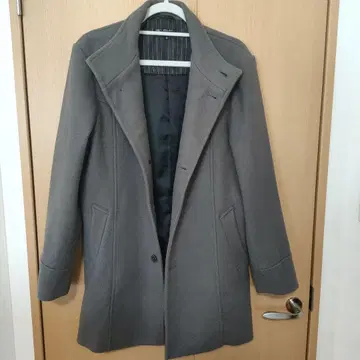 남성용 스탠드 코트 브라운 L 사이즈