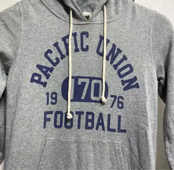[M] PACIFIC UNION 후드 부착 롱 후드티 1976년