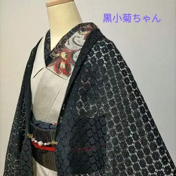 레이스 겉옷 블랙 코기짱 마가렛 모몽가 코트