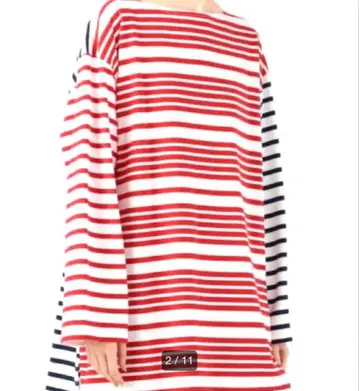 루미노아 투모로우랜드 별주 빨강 네이비 크레이지 패턴 보더