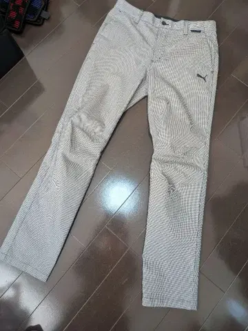 PUMA 골프 체크 무늬 팬츠