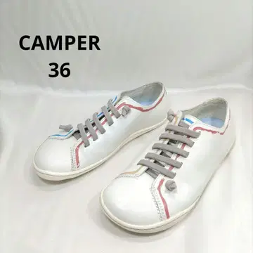 CAMPER 페우카미 화이트 사이즈 36 가죽